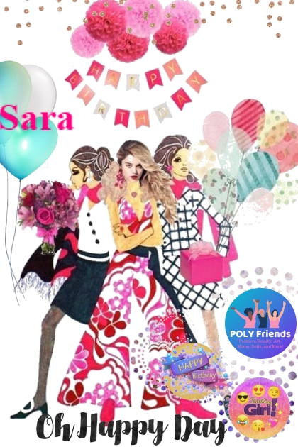 Happy Birthday Sara - Fashion set