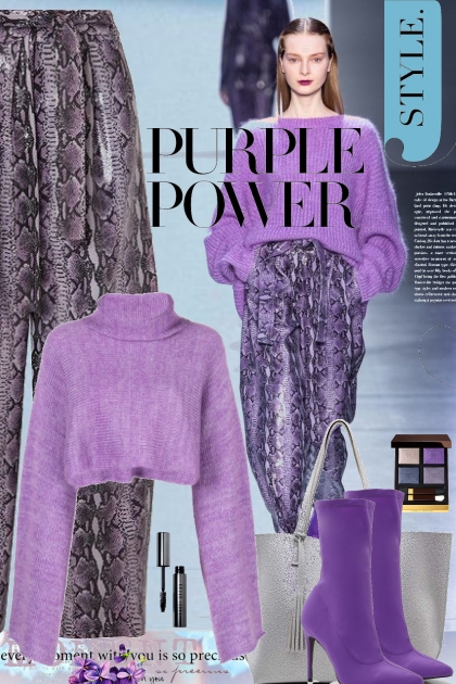 Purple Power Style- コーディネート