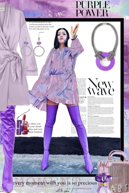 The Power of Purple- combinação de moda