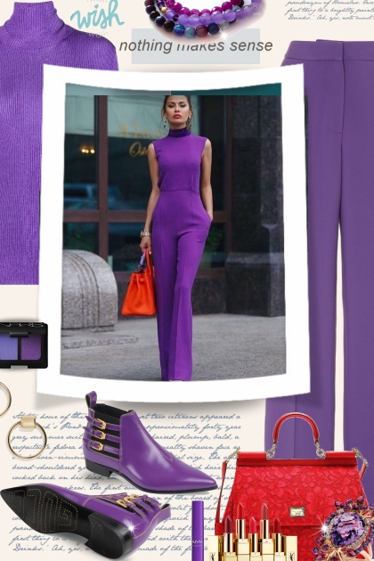 Just a Purple Wish- Combinaciónde moda