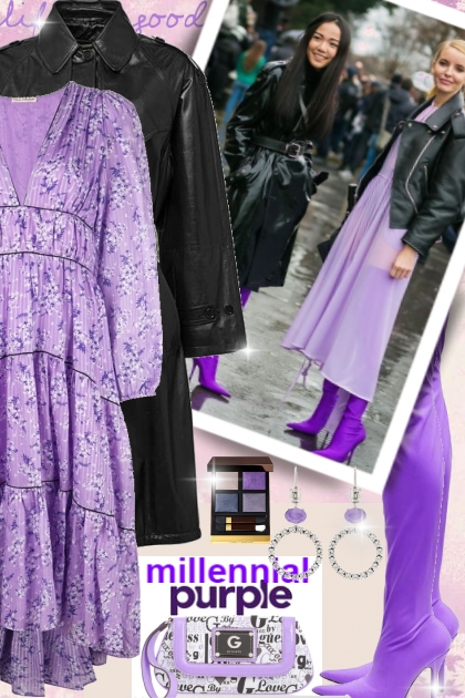 Millennial Purple * Life is Good !!- combinação de moda