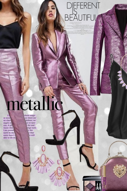 Metallic Purple- Fashion set