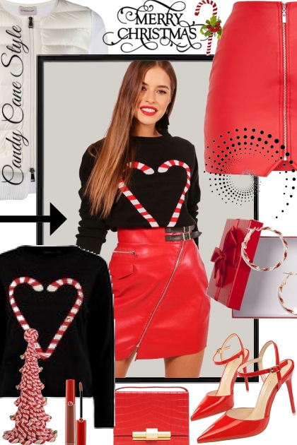 Candy Cane Style- Combinazione di moda