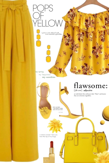 Pops of Yellow 2020- Modna kombinacija