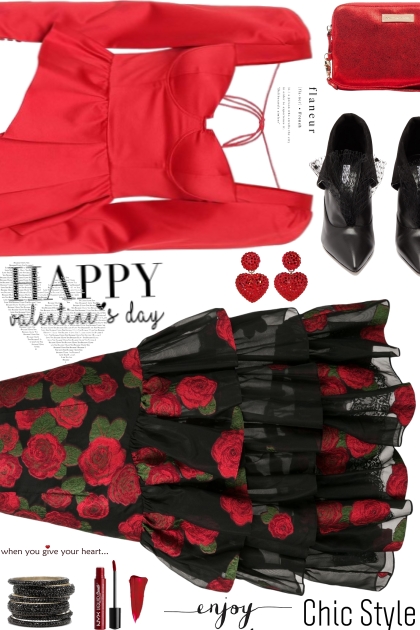 Valentines Day Chic Style- Modna kombinacija