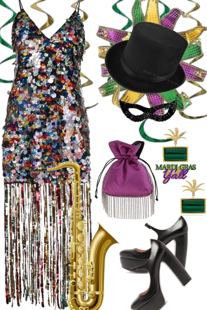 Mardi Gras Yall- Combinazione di moda