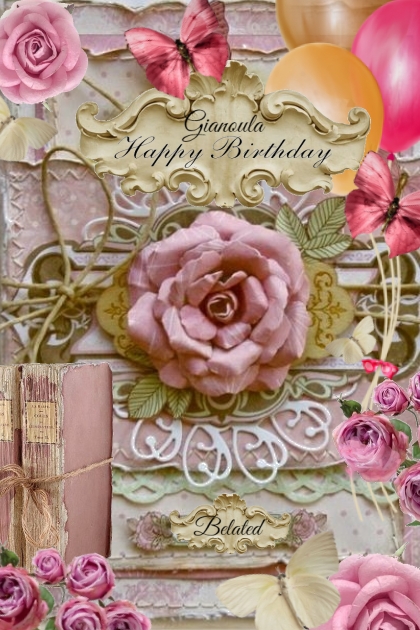 Happy Belated Birthday Gianoula- Combinazione di moda