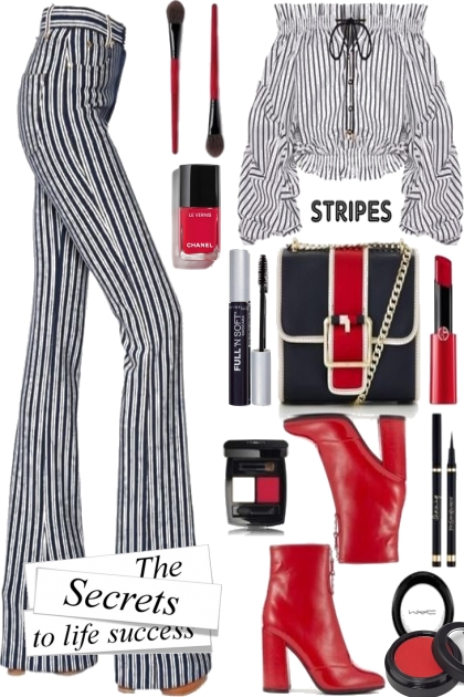 Stripes....The Secrets to Life Success- Modekombination