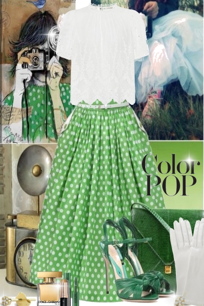 Color Pop Green- Modekombination