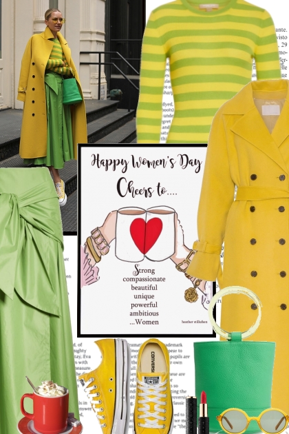 Cheers to Happy Womens Day- combinação de moda