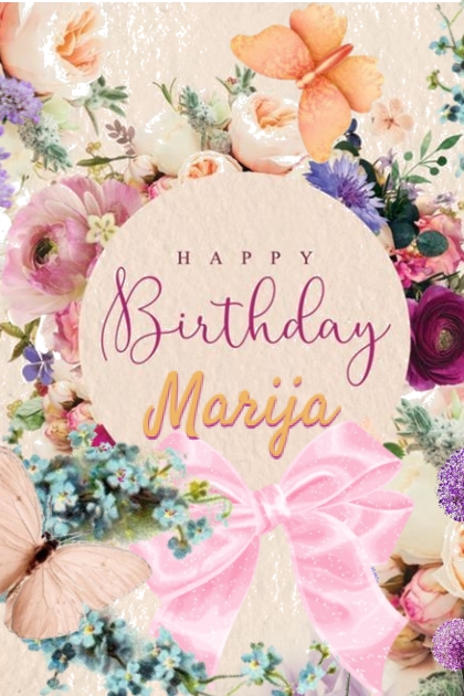 Happy Birthday Marija