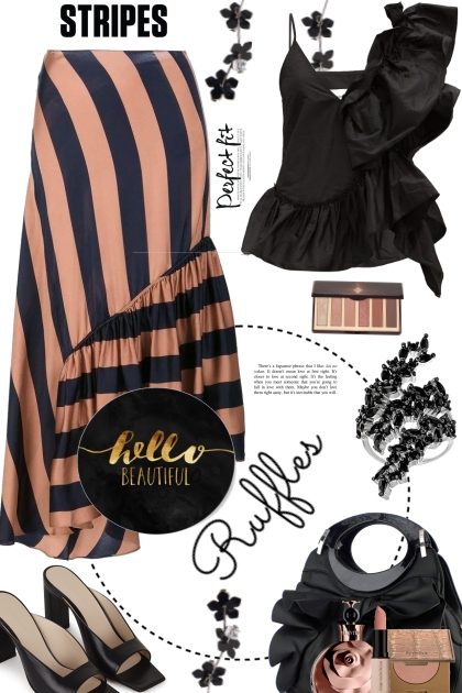 Hello Beautiful Stripes and Ruffles- Modekombination