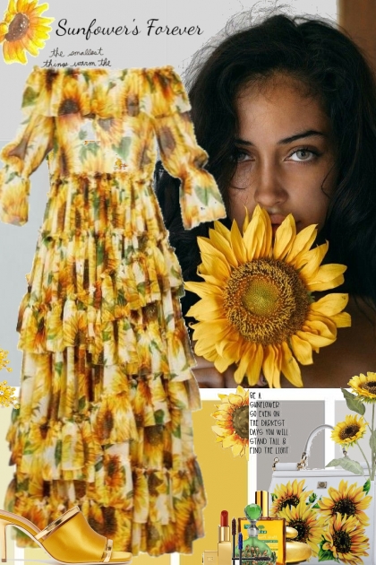 Sunflowers Forever- Modna kombinacija
