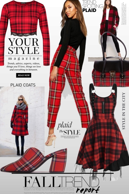 TREND SPOTTING PLAID- Fashion set