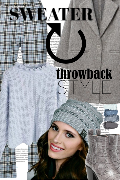 Sweater Throwback Style- Modekombination