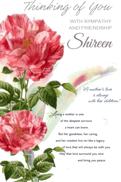Thinkin of You Shireen