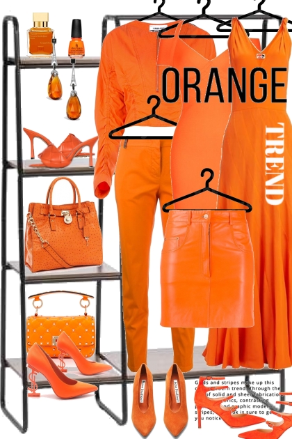 Orange Trends- Combinaciónde moda