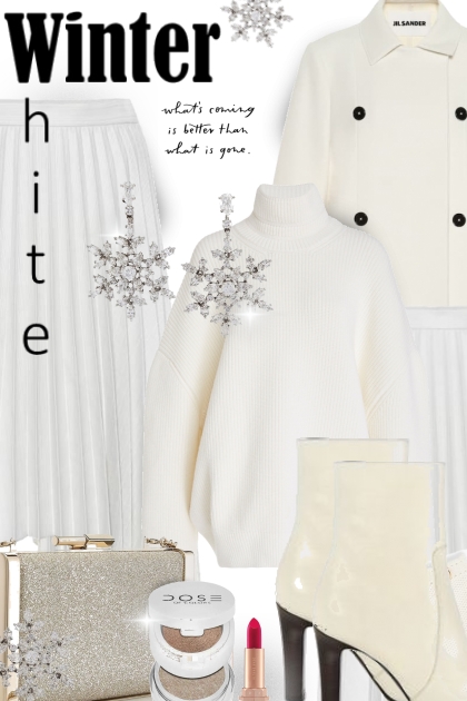 Its a Winter White Dream- Combinazione di moda