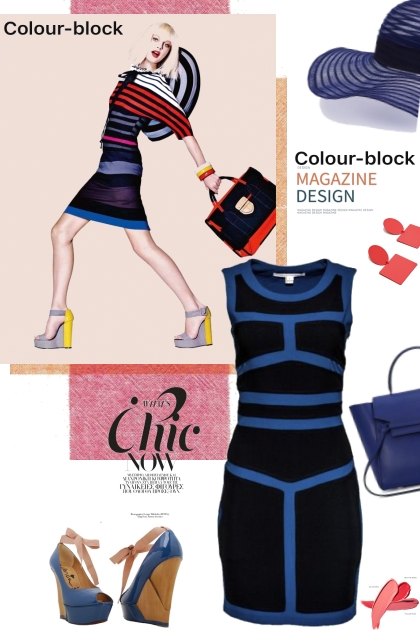 Color Block Chic- Combinazione di moda