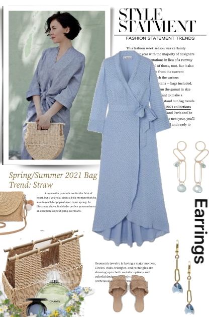 Style Statement Earrings and Bags- Modna kombinacija