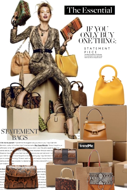 The Essential Statement Bag- Combinazione di moda