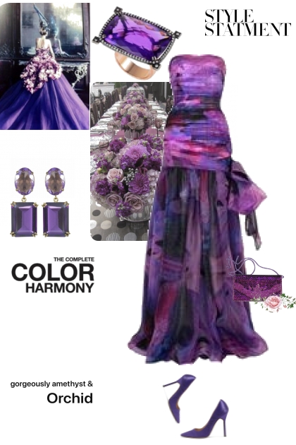 Gorgeously Amethyst and Orchid- Fashion set