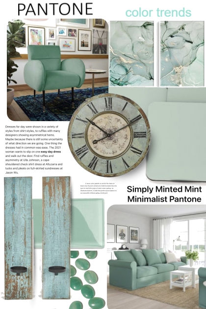 Pantone Simply Mint- Combinazione di moda