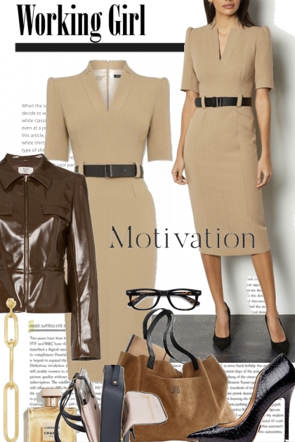 Working Girl Motivation- combinação de moda