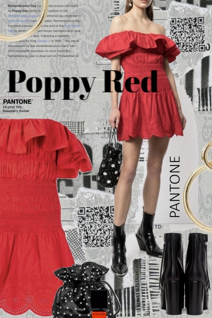 Poppy Poppy Red- Combinazione di moda