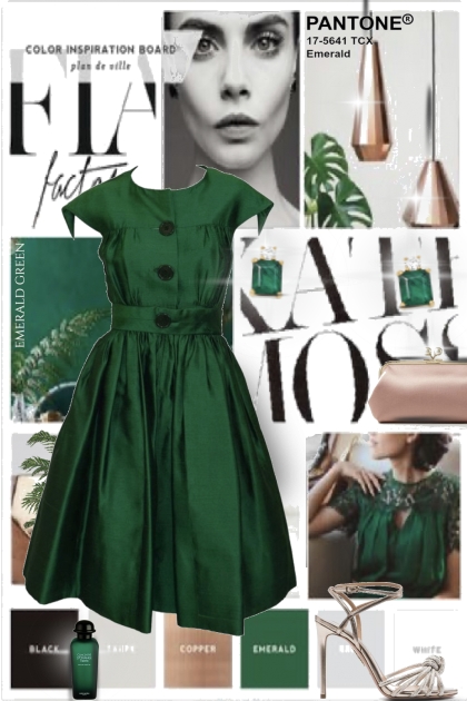 Pantone Emerald Green- Modna kombinacija