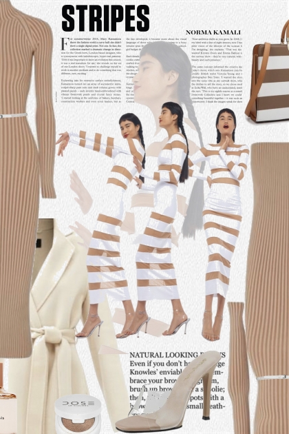 Norma Kamali Stripes- Fashion set