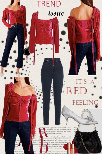 It is a Red Feeling...- combinação de moda