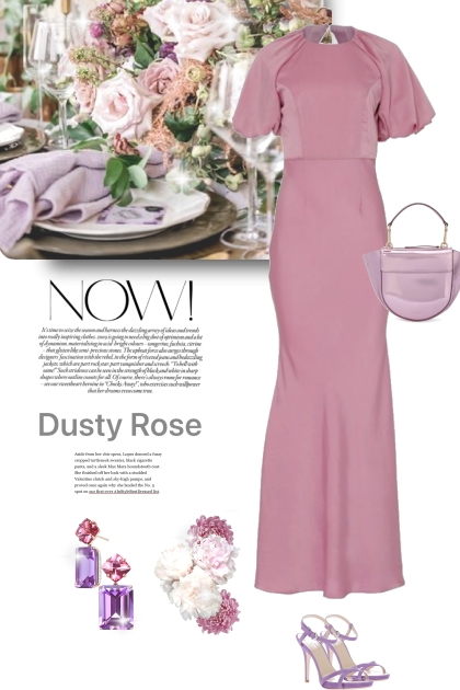 Now....Dusty Rose- combinação de moda