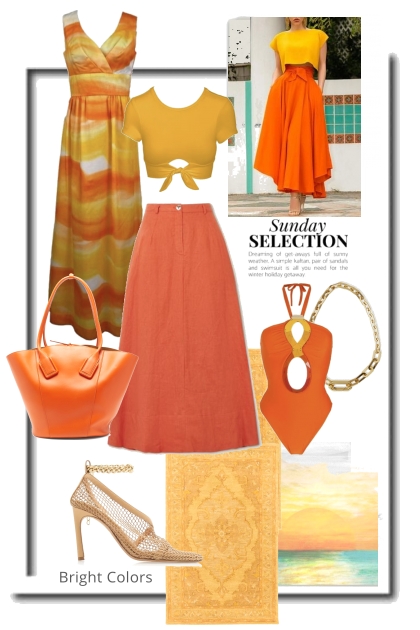 Bright Colors for Sunday- Fashion set