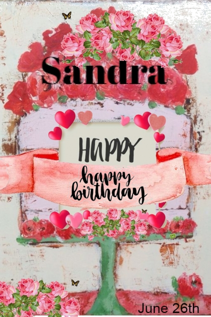 Happy Birthday Sandra- combinação de moda