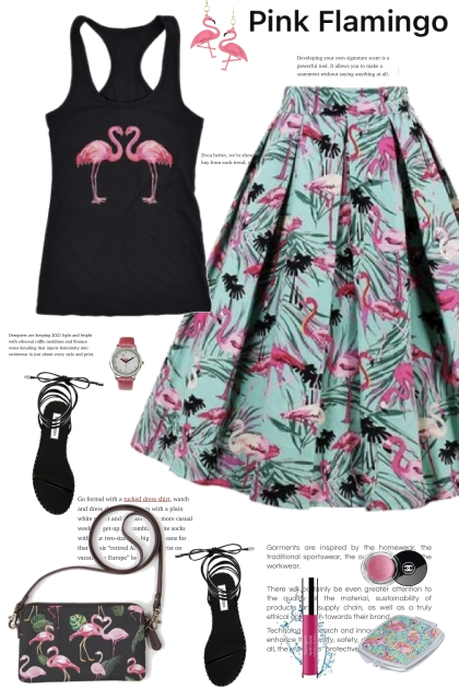 The Pink Flamingo Trend- combinação de moda