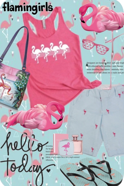 Hello Today Flamingirls- Fashion set
