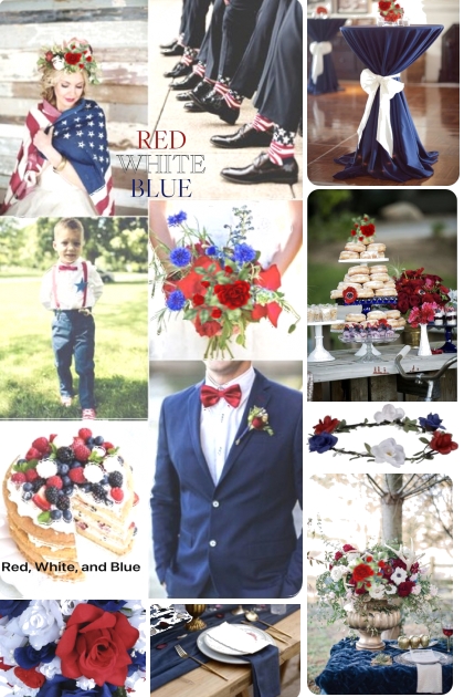 Red White and Blue Wedding 