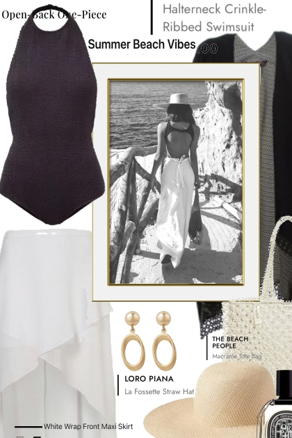 Summer Vibes in Black and White- Fashion set