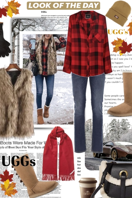 Snow Day in Ugg Boots- Combinazione di moda