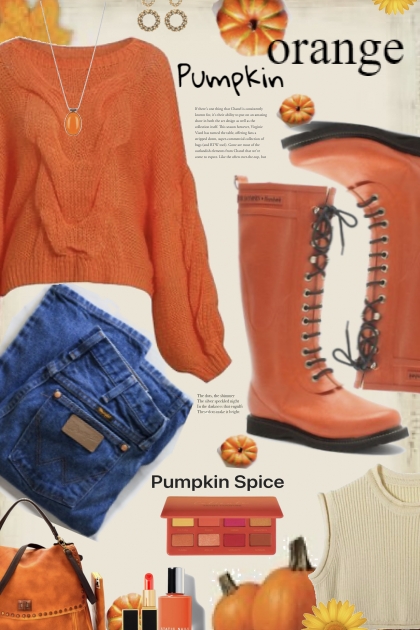 Pumpkin Spice Orange- Fashion set