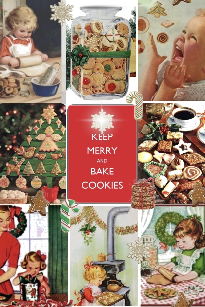 Keep Merry and Bake Cookies- Fashion set