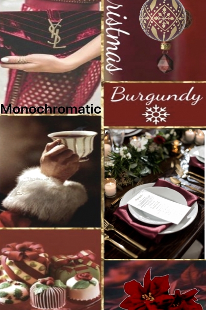Monochromatic Holiday in Burgundy