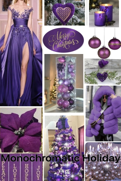 Monochromatic Holiday in Purple