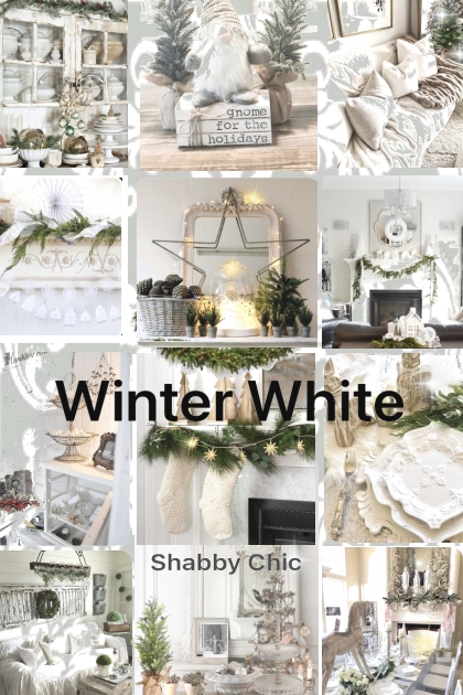 Shabby Chic in Winter White- combinação de moda