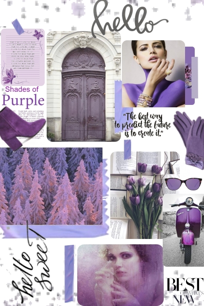 Hello Shades of Purple- Fashion set