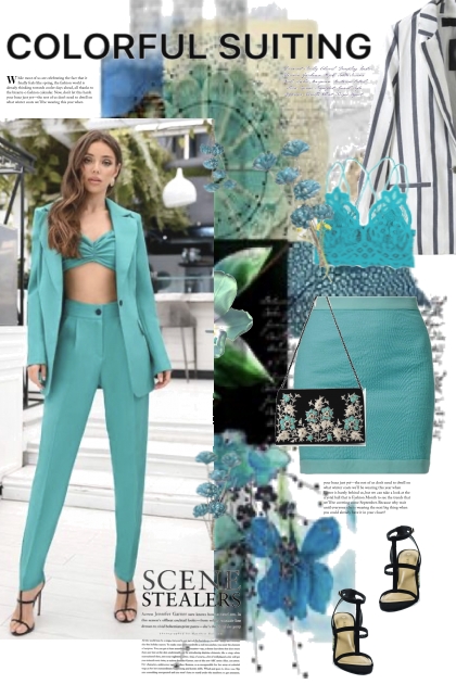Colorful Suits in Turquoise