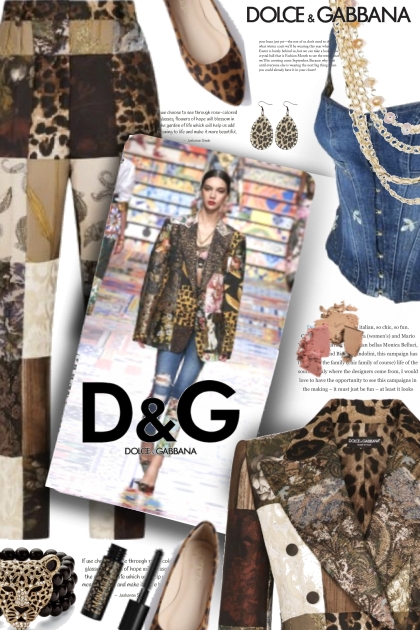 Dolce and Gabbana Patchwork- Fashion set