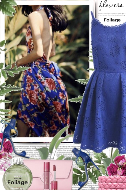 Flowers and Foliage- combinação de moda