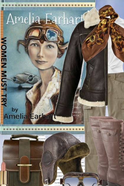 Amelia Earhart- Modna kombinacija